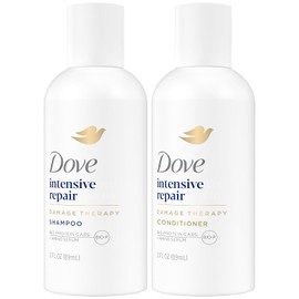 Dove Set De Champú Y Acondicionador Travel Essentials – Reparación Intensiva Nutritive Solutions Para Cabello Dañado, 85 Ml Cada Uno
