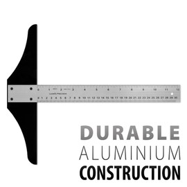 Ludwig Precision Standard Aluminum T-Square for Art Framing and Drafting, 12-inch