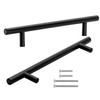 Neuhall 10 x Furniture Handles, Matt Black, 64 mm, Real