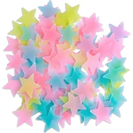 ​100Pcs Glow in The Dark Stars Wall Stickers, Self-Adhesive Luminous Decor for Bedroom, Room and Home Art, Fluorescent Night Sky Ceiling Decals for Party, Room Decorations​