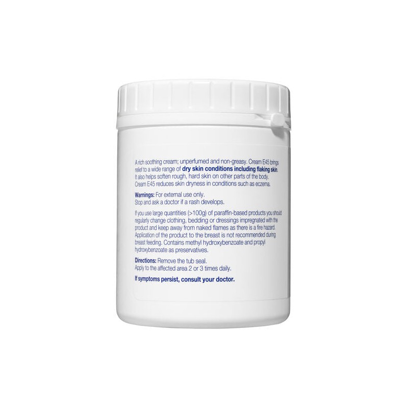 E45 Moisturising Cream for Dry Skin & Eczema 500g