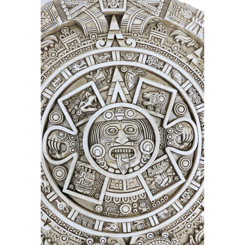 Aztec Maya Solar Sun Xiuhpohualli & Tonalpohualli Wall Calendar Plaque