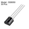 sourcing map Plastic Encapsulation Power Transistor NPN BJT Transistors SS8050