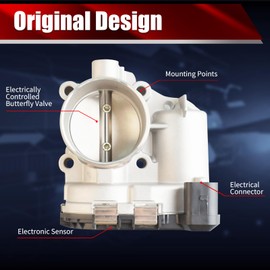 MACAX Electronic Throttle Body Assembly S20169 Compatible with Ford Escape 2013-2016 Fiesta 2011-2019 Fusion 2013-2014 Transit Connect 2014-2016 1.6L L4 Replaces 7S7Z-9E926-A TB1173 977-352
