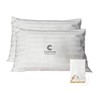 Comfore Queen Pillow Covers - Polycotton Stripe Sateen 2.5 -