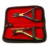 Kit Pinzas Extensiones Para Cabello 3 Pzs Profesional Aashta Color