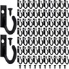 Zhehao 100 Pieces Key Hooks Jewelry Small Hook Key Hanging
