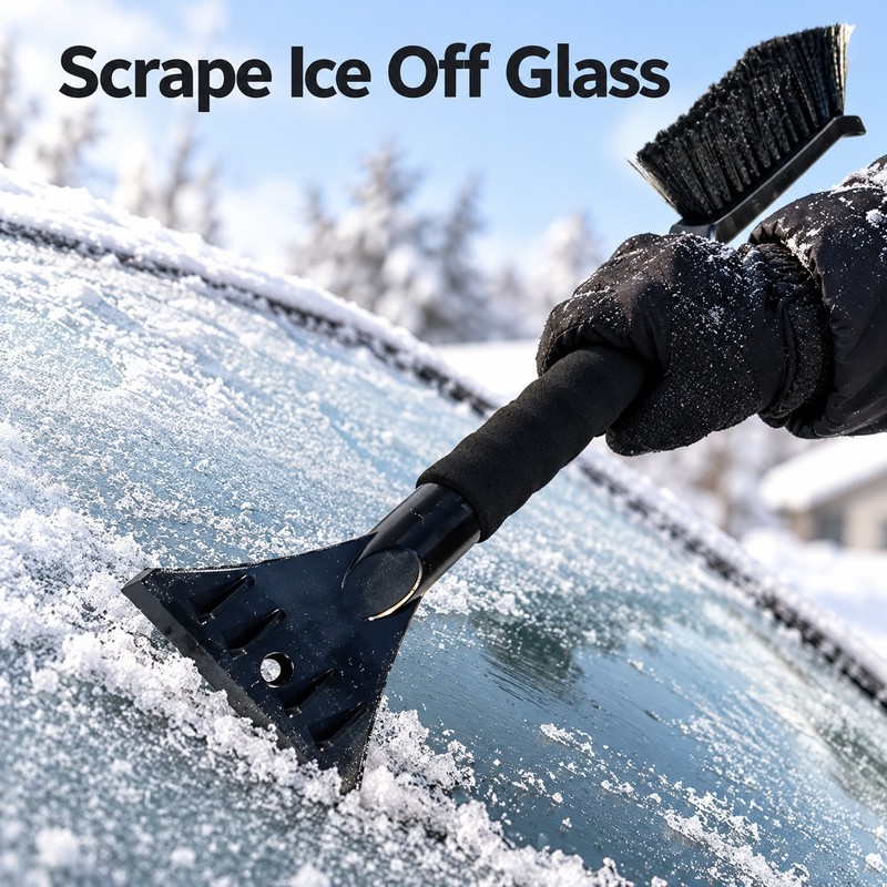 Car Snow Brush and Ice Scraper – 2-in-1 Snow Removal