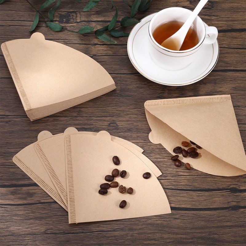 200 PCS Coffee Filter Papers, Natural Brown Disposable Coffee Filter