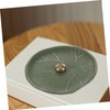 Alipis Leaf Incense Burner Elegant Ceramic Holder for Sticks Home