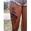 2 x Snake and Roses Tattoo Festival Tattoo Temporary Tattoo