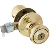 Kwikset 94002-825 Mobile Home Entry Lockset, Polished Brass
