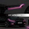 TOMALL 2 Pair Headlight Fog Light Vinyl Films Smoke Tint