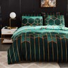 Luofanfei Geometric Bed Linen 2/3 Piece Checked Botanical Floral Pattern