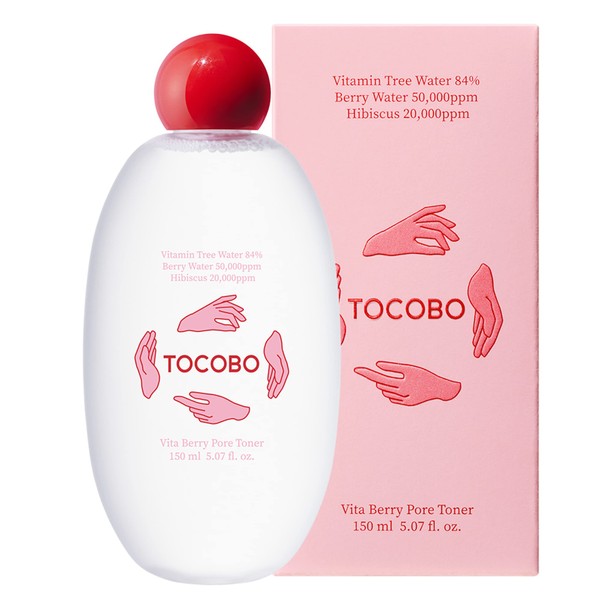 TOCOBO Vita Berry Pore Toner 5.07 fl.oz / 150ml, | Vitamin Facial Toner, Pore Tightening Toner, for Oily & Combination Skin | Vegan, Alcohol Free, Korean Skincare