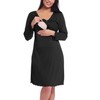 Amorbella Women's Maternity Nightdress Nursing Nightshirt Bamboo Viscose Breastfeeding Labour