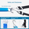 Bungee Cords with Hooks 4 Pack, Elastic Rope Bungee Straps
