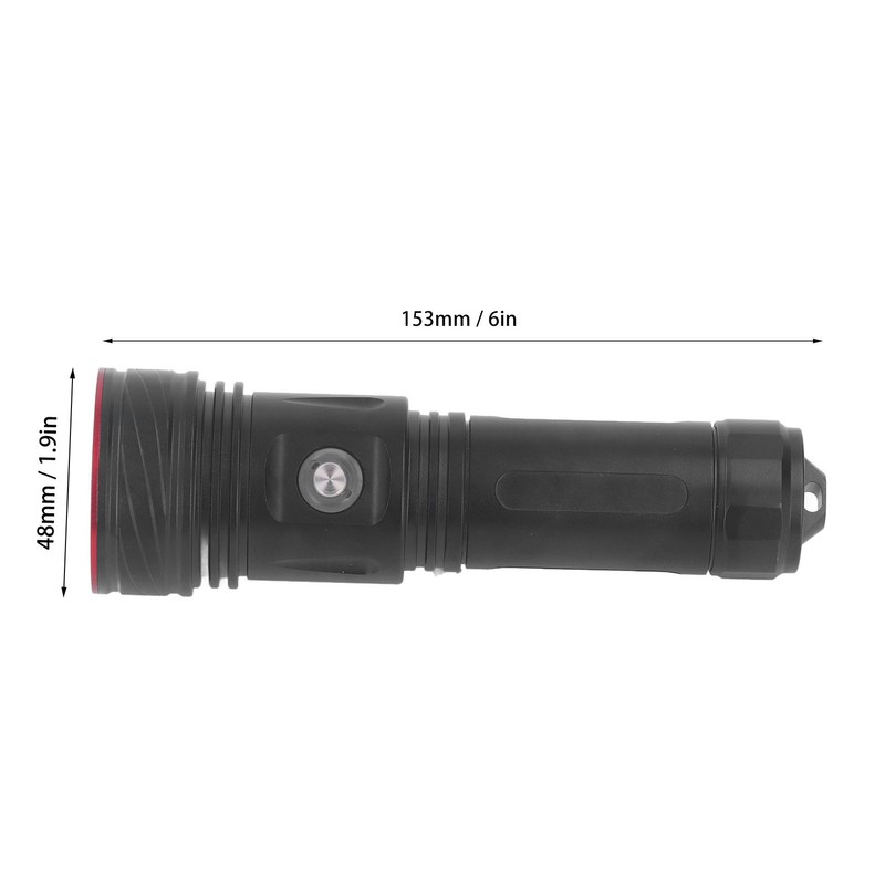 Diving Flashlight Underwater Flashlight 3800lm Super Bright IPX8 Waterproof 4