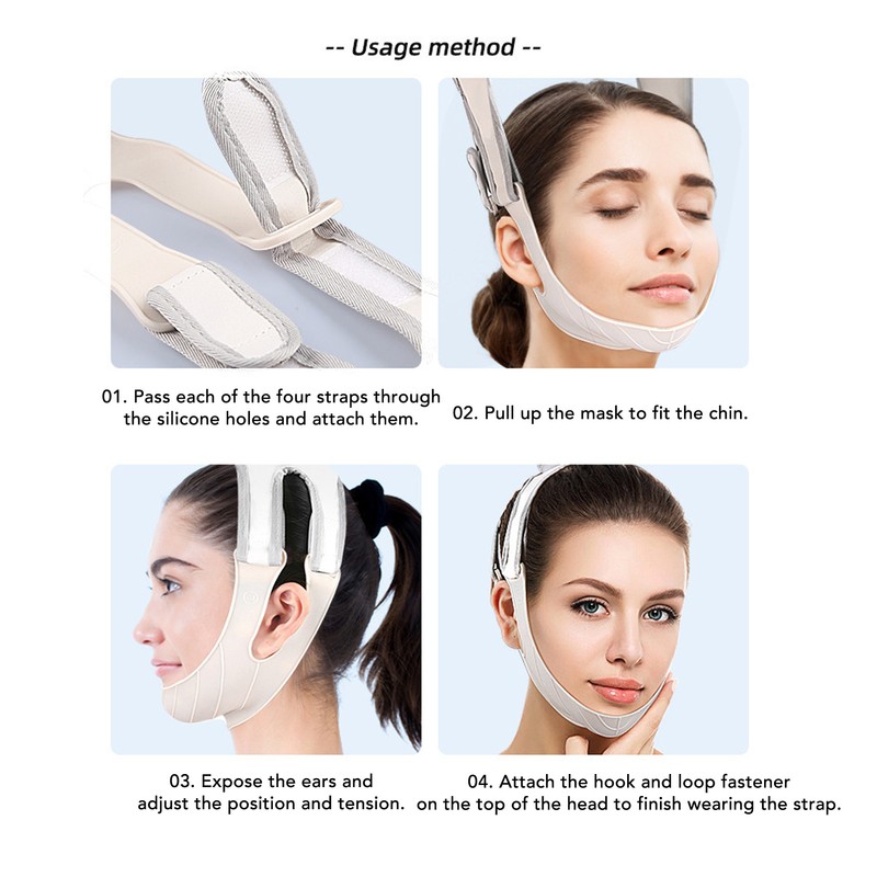 Beauty Face Sculpting Chin Strap Breathable Compression Prevent Skin Sagging