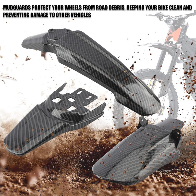 ABCERRSI Surron Front Rear Fender Set,3pcs Shock Front Rear Mud