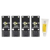 4Pcs CSL Yellow DRL LED Modules 5W Beads 1500AM Stable