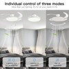 AHAWILL 48'' Retractable Ceiling Fan,Full Spectrum Low Profile Ceiling Fan