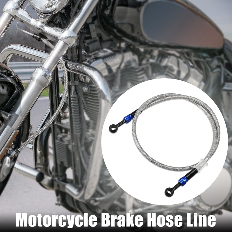 A ABSOPRO AN3 28 90 Degree Motorcycle Brake Hose Line