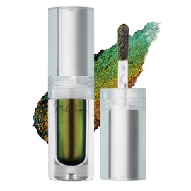 EONFAVE Liquid Chameleon Eyeshadow, Green Glitter Shimmering Eyeshadow, Double Colour Eyeshadow Metallic, Long-Lasting Waterproof for Green Eye Makeup, Fantastic Colour Changing Effect