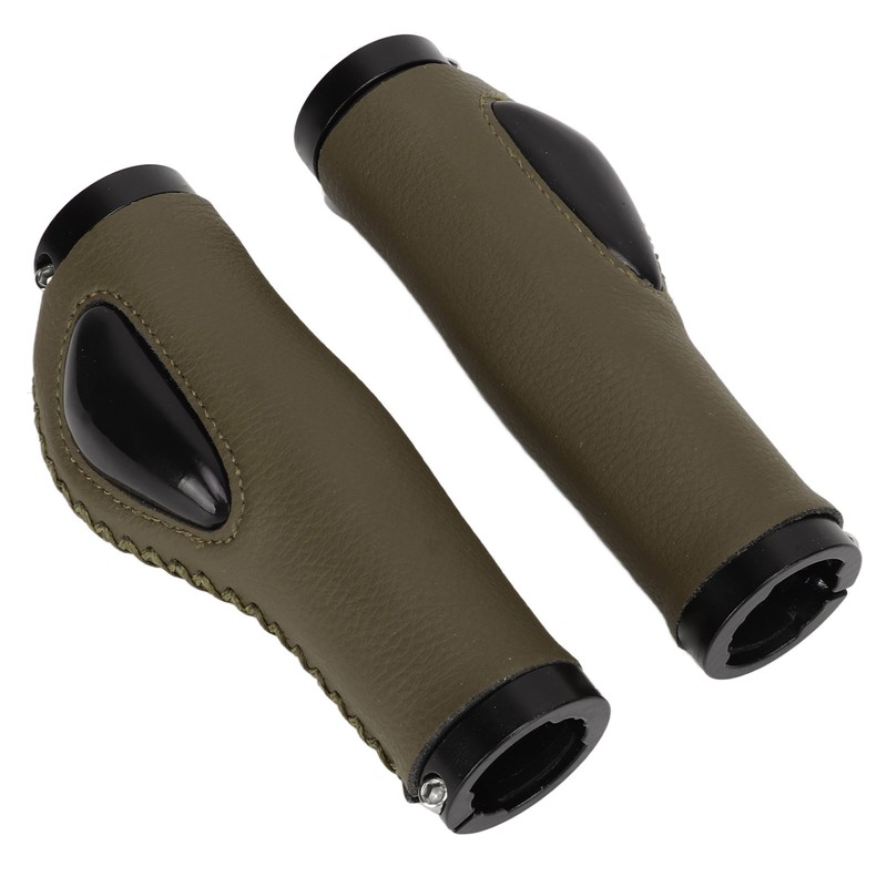 Artificial Leather Bicycle Grips Liquid Silicone Palm Pad Shock Absorption