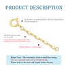 10k Real Gold Necklace Extender 1"/1.5"/2"/3"/4", Durable Strong Removable Adjustable