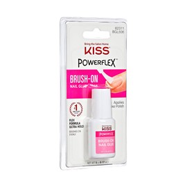 KISS Powerflex, Nail Glue for Press On Nails, Nail Bond, Includes 5g Brush-on Glue