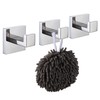 KOKOSIRI Bathoom Towel Hook Wall Mount Square Bath Robe Hook