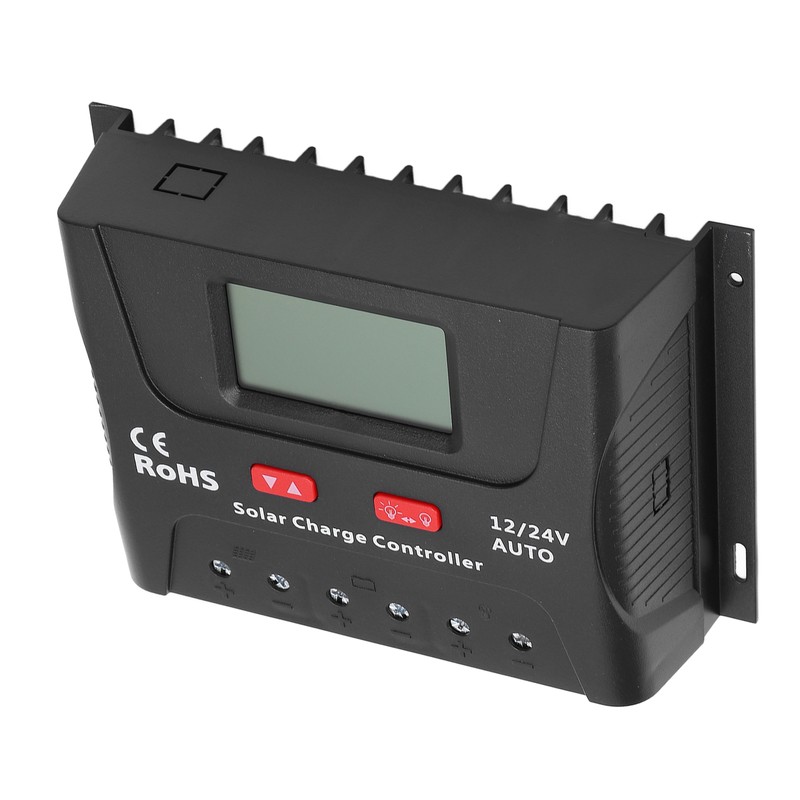 Solar Charge Controller Intelligent PWM 12V 24V Auto Identification 50A