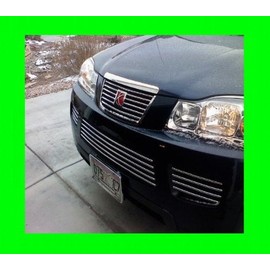 312 Motoring fits 2006-2007 Saturn VUE Upper/Lower Chrome Grille Grill KIT 06 07