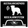 siviwonder Australian Shepherd Noise Alarm System Car Sticker Dog Foil