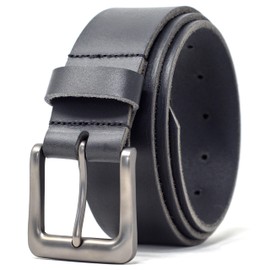 Ashford Ridge Made in England 38mm Full Hide Leather Belt - Black 3XL