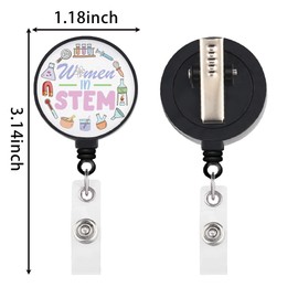 KUIYAI Science Tech Engineering Mathematics Gift Lab Tech Merch Women in Stem Badge