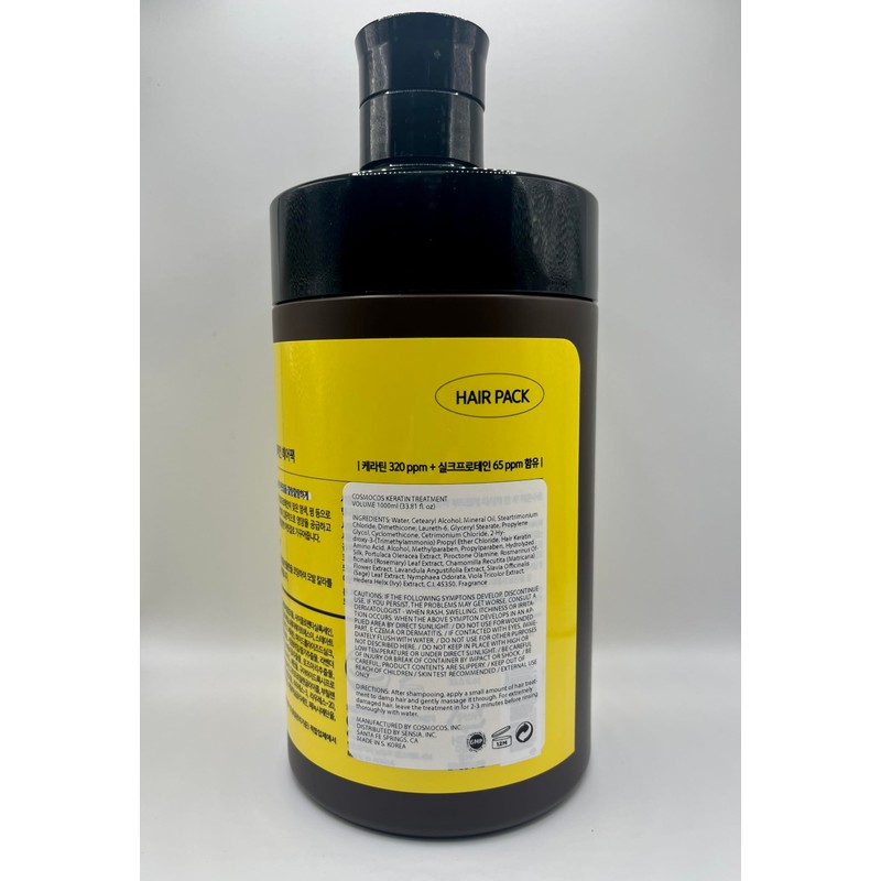 Man with Flowers Keratin Silkprotein Hair Pack 1000ml