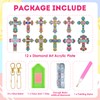 INCOK Cross Diamond Painting Keychains - 12PCS 5D Diamond Art