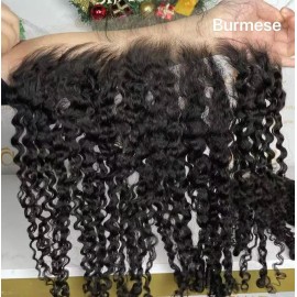 Burmese Kinky Curly Closure 4x4 5x5 13x6 hd Lace Frontal Closure Burmese Kinky Curly Bundles 32 Inch Burmese Kinky Curly Bundlesstyle: deep curly, color: natual wave, Stretched Length: 20 Inches