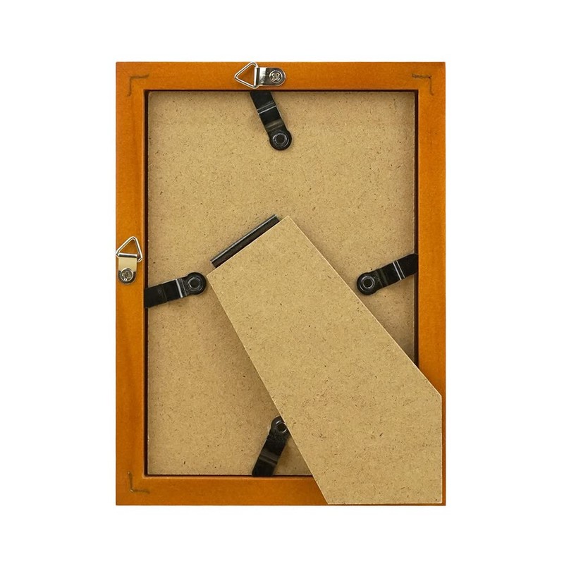 VANJOH 106578 Photo Frame, Wood Frame, Fleur L Size, Brown