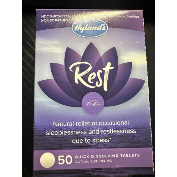 Hyland's Rest Homeopathic Sleep Aid 50 tablets each