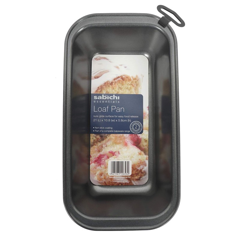 Sabichi Loaf Pan, Steel, Black, 21 x 10.8 x 5.8
