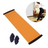 Home Training Lower Body Strengthening Sliding Board Skate Board Black (180X50) 2ea