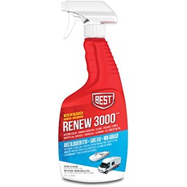 B.E.S.T. 57032 Renew 3000 Surface Restorer – Restores Shine to Fiberglass, Aluminum, Stainless Steel, Chrome, Porcelain, and More – for RVs & Boats – 32 oz.
