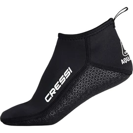 Cressi Aqua Grip Neoprene Socks 3 mm XS - Unisex Neoprene Double Lined Black 3 mm Short Socks with Non-Slip Sole, Ideal for Water and Surface Activities, XS (36/37)
