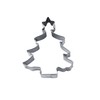 Staedter Fir Tree with Star Cookie Cutter, Silver, 6 cm
