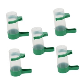 Sosoport 15pcs Automatic Bird Water Feeder No-Leak Dispenser for Parrots and Birds Convenient Reusable Design for Access and Cleanup