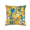 The Simpsons Springfield Characters Print Throw Pillow