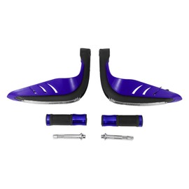 X AUTOHAUX 7/8" 22mm 15/16" 24mm Motorcycle Hand Grips Cover Kit Non Slip Aluminum Alloy Rubber Handlebar End Grips for Motorcycle Scooter Bicycle ATV Blue 1Set